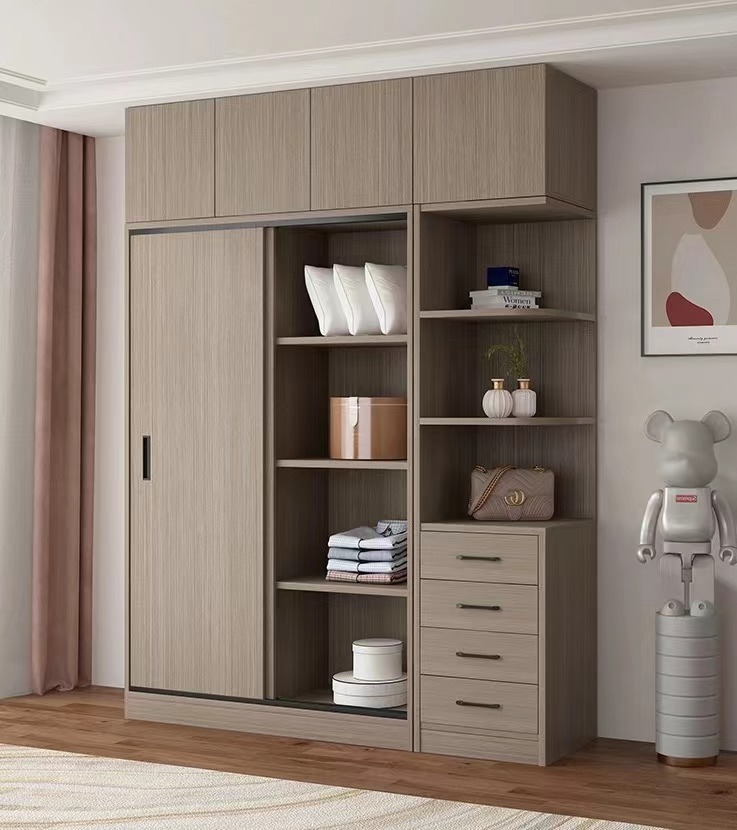 Closet con cajones y compartimientos organizadores