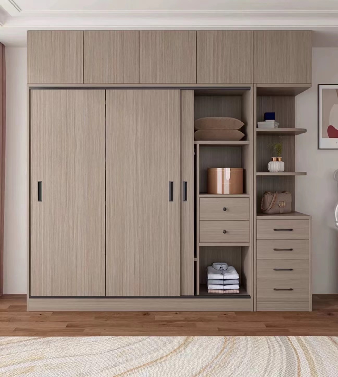 Closet completo diseñado a medida